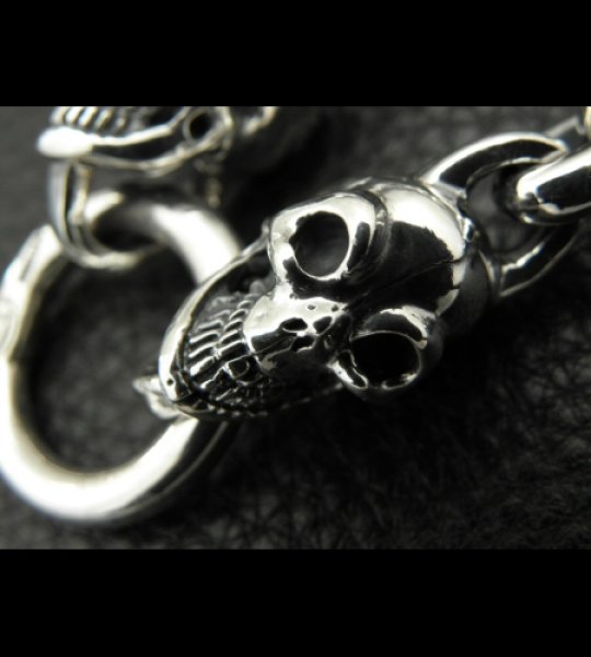 画像12: 2Skulls With Small Oval Links Bracelet (12)