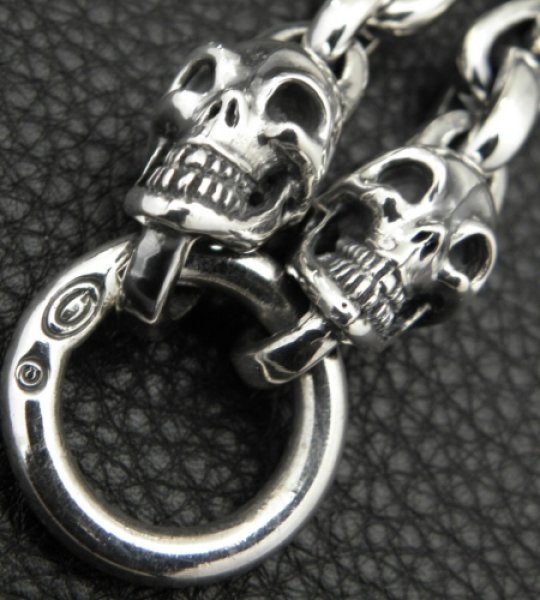 画像18: 2Skulls With Small Oval Links Bracelet (18)