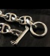 画像2: All Smooth Anchor Chain Links Bracelet (2)