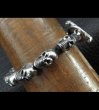 画像9: Half size 10skulls braid leather bracelet (9)