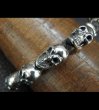 画像15: Half size 10skulls braid leather bracelet (15)