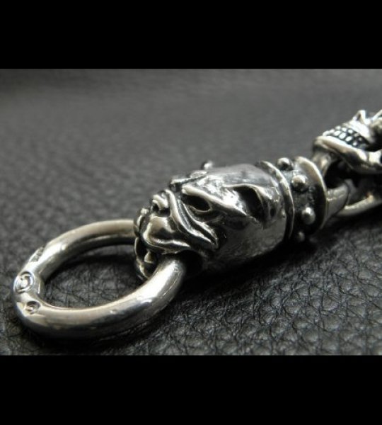 画像16: Stud Bolo Neck Old Bulldog With 7-Skull Links Bracelet (16)