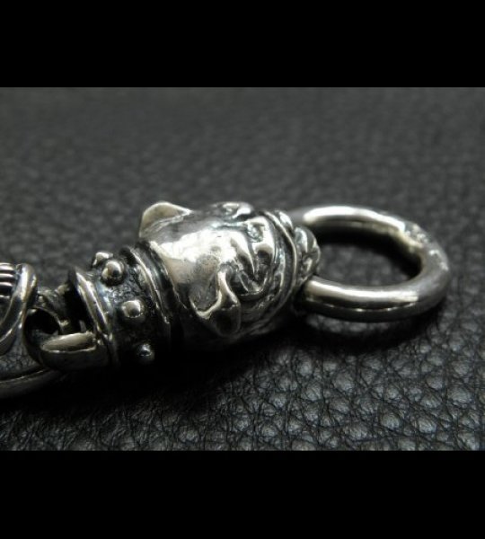 画像14: Stud Bolo Neck Old Bulldog With 7-Skull Links Bracelet (14)