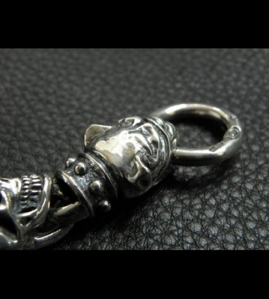 画像12: Stud Bolo Neck Old Bulldog With 7-Skull Links Bracelet (12)