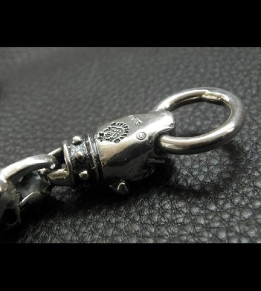 画像8: Stud Bolo Neck Old Bulldog With 7-Skull Links Bracelet (8)