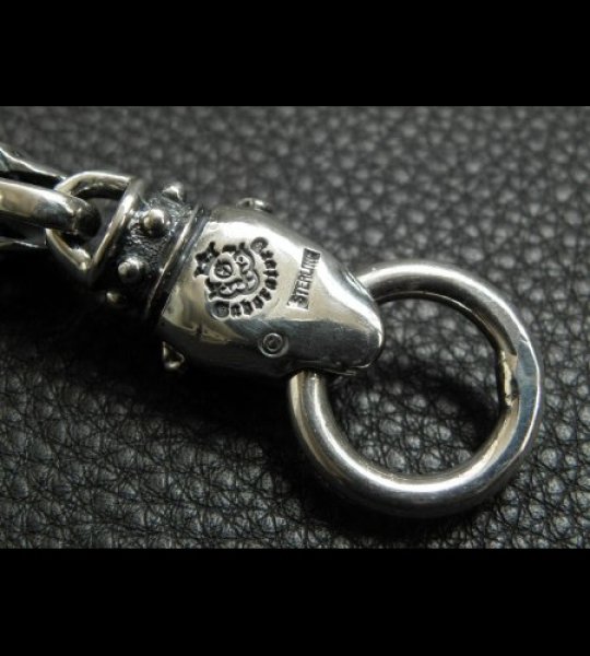 画像18: Stud Bolo Neck Old Bulldog With 7-Skull Links Bracelet (18)