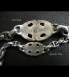 画像12: Quarter Sculpted Oval With All H.W.O & Anchor Chain Links Bracelet (12)