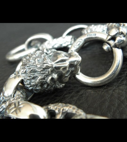 画像15: 2Lions With H.W.O & Chiseled Anchor Links Bracelet (15)