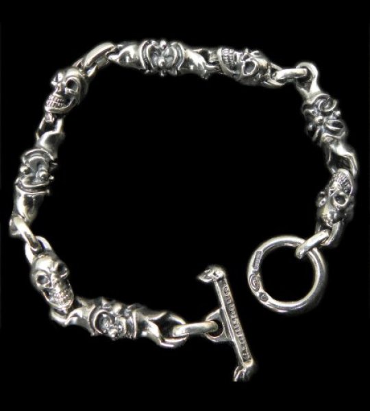 Gaborartory Quarter Macaroni & 1/6 Skull Bracelet