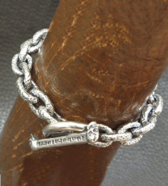 画像10: Textured Small Oval Chain Link Bracelet (10)
