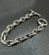 画像4: Textured Small Oval Chain Link Bracelet (4)