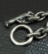 画像6: Textured Small Oval Chain Link Bracelet (6)