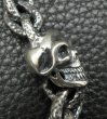 画像11: Single Skull With Small Oval Chain Links Bracelet (11)