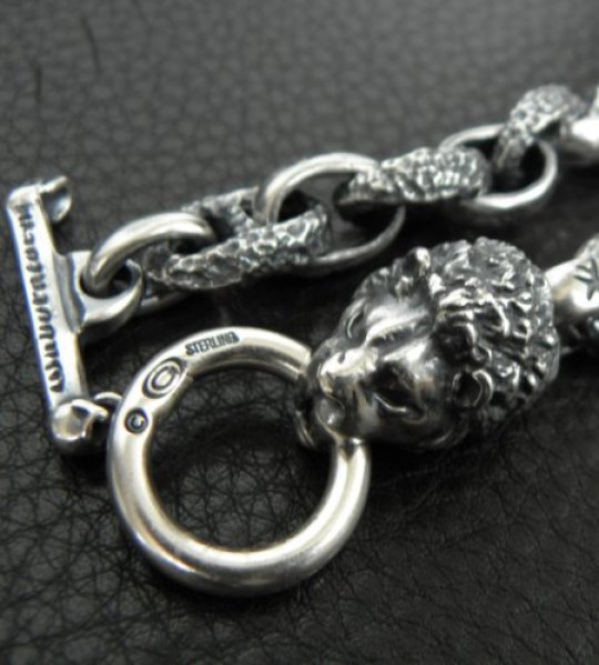 画像8: Lion With H.W.O & Chiseled Anchor Links Bracelet (8)