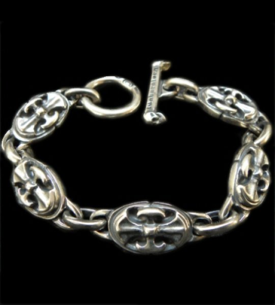 画像1: All Battle-Ax Oval Links Bracelet (1)