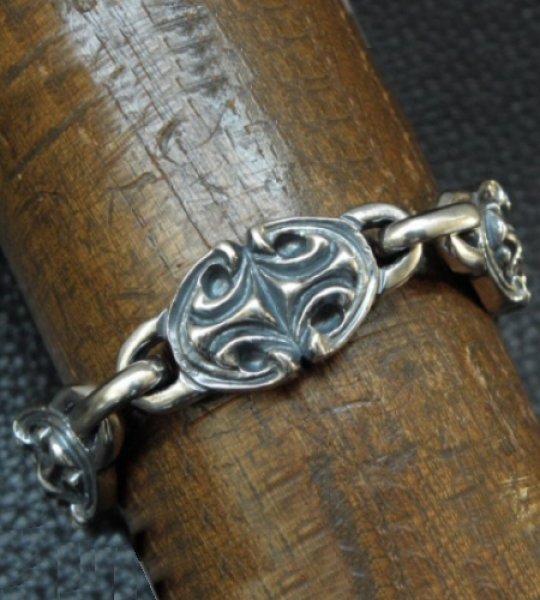 画像11: All Sculpted Oval Links Bracelet (11)