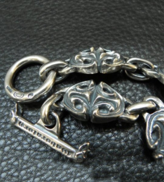 画像7: All Sculpted Oval Links Bracelet (7)