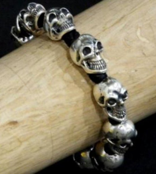 画像10: 8Skulls braid leather bracelet (10)