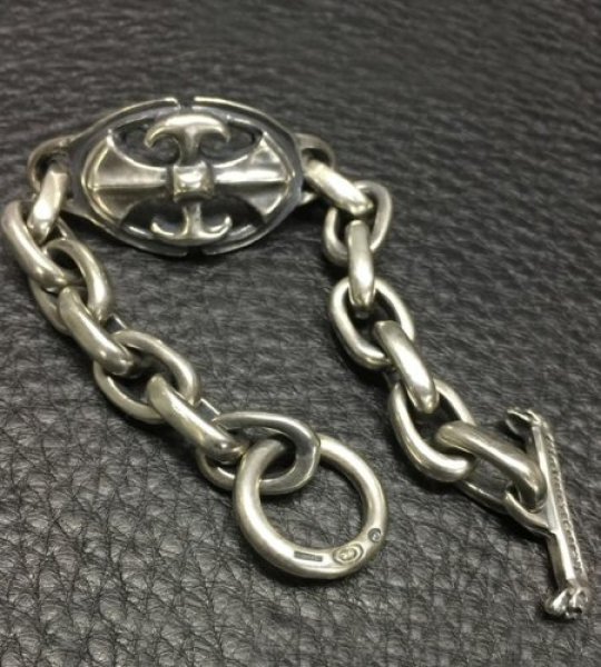 画像10: Battle-Ax ID With Master Small Oval Links Bracelet (10)
