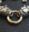 画像7: 18K Gold O-ring With 2 Bulldogs & 4 Boat Links Bracelet (7)
