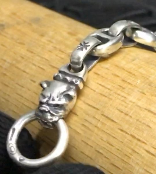 画像13: Quarter Old Bulldog With H.W.O & Anchor Links Bracelet (13)