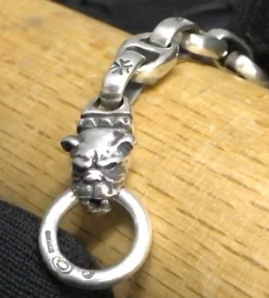 画像11: Quarter Old Bulldog With H.W.O & Anchor Links Bracelet (11)