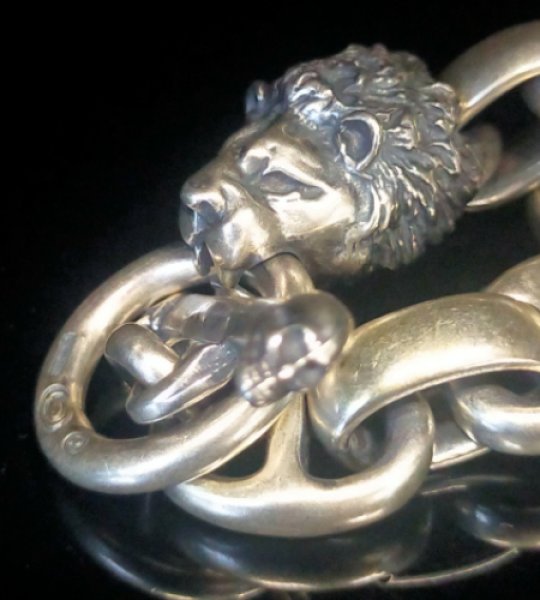 画像7: Lion With H.W.O & Smooth Anchor Links Bracelet (7)