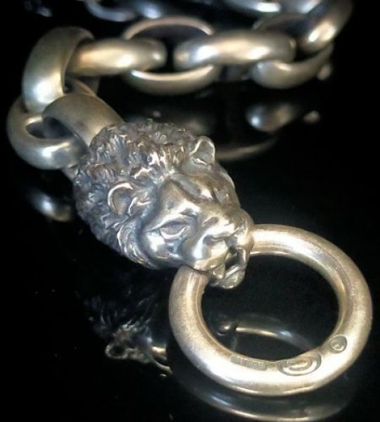 画像10: Lion With H.W.O & Smooth Anchor Links Bracelet (10)