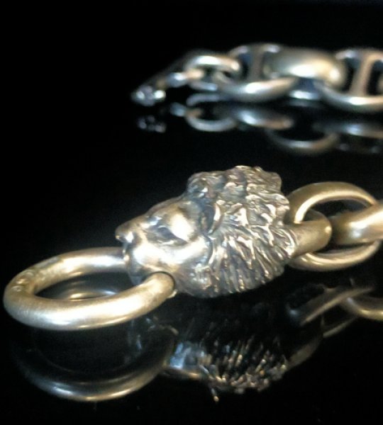画像9: Lion With H.W.O & Smooth Anchor Links Bracelet (9)