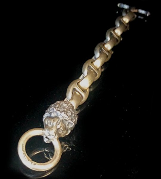 画像5: Lion With H.W.O & Smooth Anchor Links Bracelet (5)