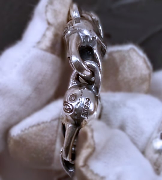 画像6: All Skulls Link Master Classic T-bar Bracelet (6)