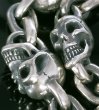 画像4: Skull & Small Oval Chain Link Master Classic T-bar  Bracelet (4)
