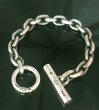 画像2: Ultimate T-bar With Small Oval Chain Links Bracelet (2)