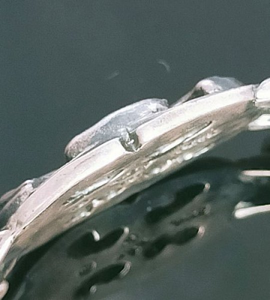 画像3: Quarter Battle AX Oval ID With 2 Quarter Old Bulldog & Small Oval Links Bracelet (3)