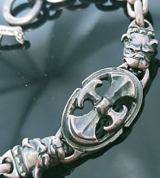画像6: Quarter Battle AX Oval ID With 2 Quarter Old Bulldog & Small Oval Links Bracelet (6)