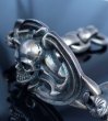 画像14: Skull On Sculpted Oval With 2 Panthers & H.W.O & Anchor Chain Links Bracelet (14)