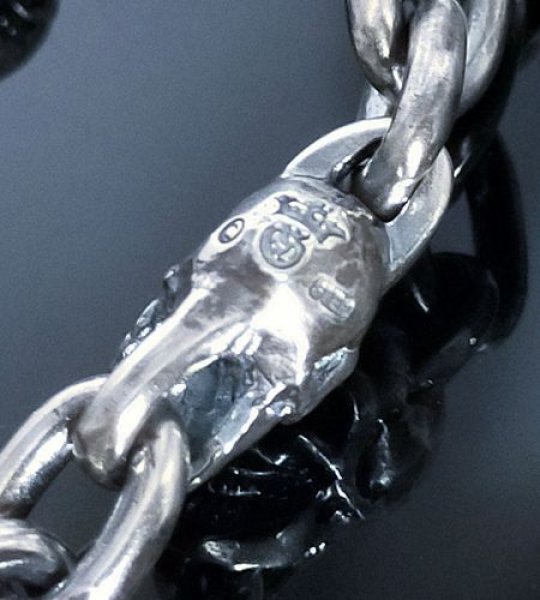 画像12: 1/8 Skull & Chain Links Bracelet (12)