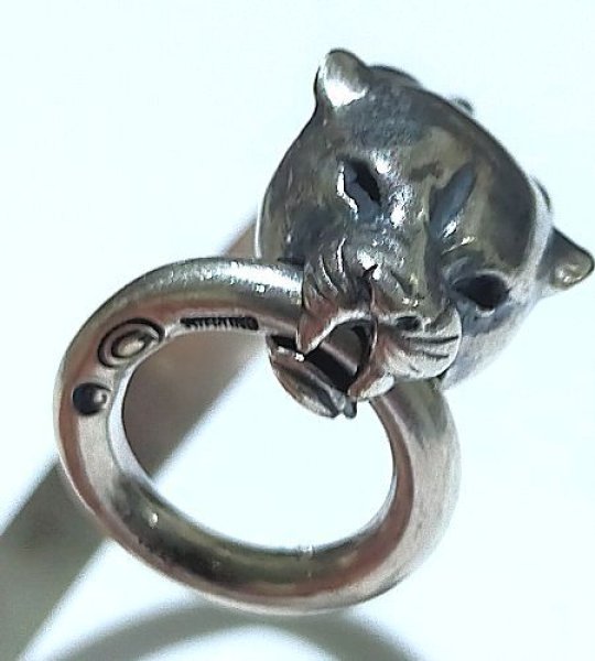 画像3: 1/2 Panther Triangle Wire With H.W.O & Smooth Anchor Chain Bangle Bracelet (3)