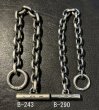 画像7: Half Ultimate T-bar With Half Small Oval Chain Links Bracelet (7)