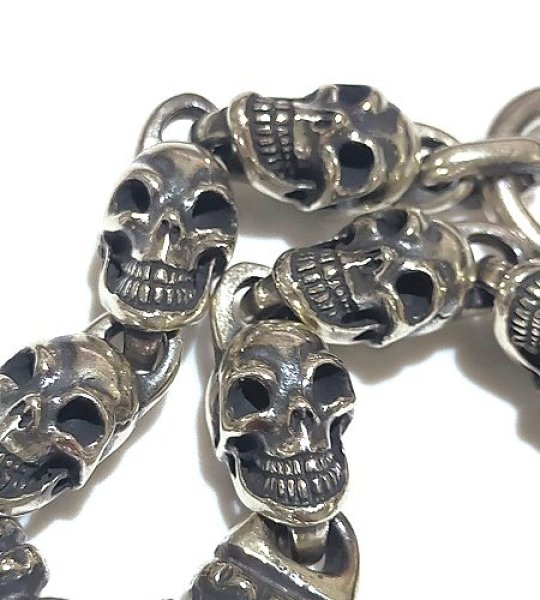 画像9: Half 2Old Bulldog With Half Skull Links Bracelet (9)