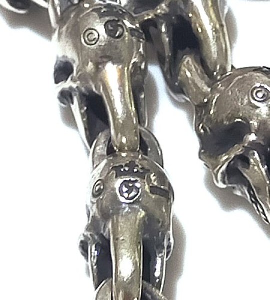 画像8: Quarter 2Old Bulldog With Quarter Skull Links Bracelet (8)