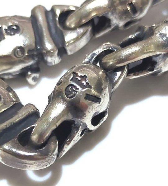画像8: Quarter 2Bulldog With Quarter Skull Links Bracelet (8)