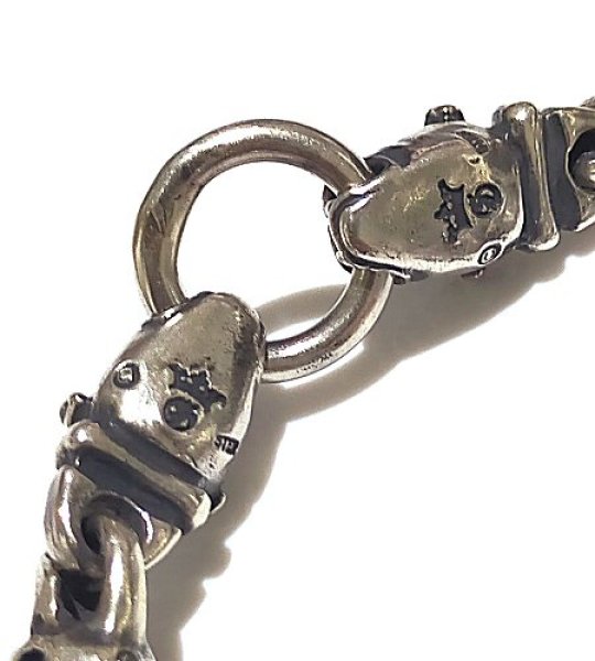 画像7: Quarter 2Bulldog With Quarter Skull Links Bracelet (7)