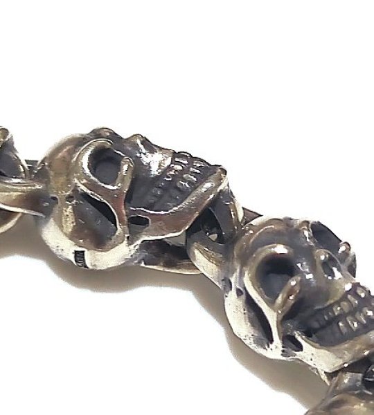 画像6: Quarter 2Bulldog With Quarter Skull Links Bracelet (6)