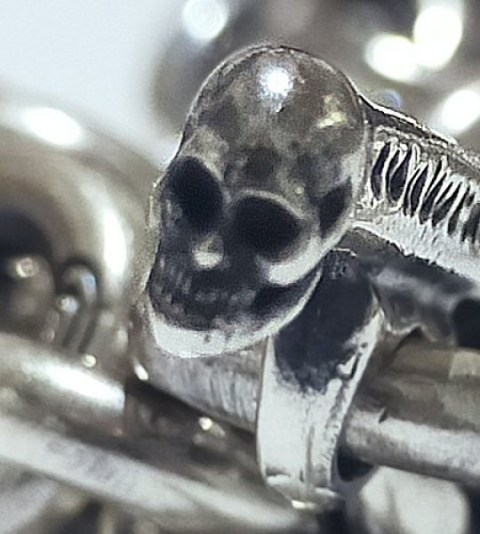 画像3: All Hand Craft O-ring Links Quarter T-bar & O-ring Bracelet (3)