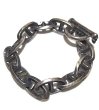 画像1: Double Triangle Anchor Chain Links Bracelet (1)