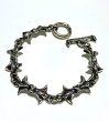 画像1: Gothic Grooved Flare Links Bracelet (1)