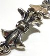 画像2: Gothic Grooved Flare Links Bracelet (2)