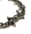 画像6: Gothic Grooved Flare Links Bracelet (6)