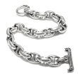 画像2: Quarter All Smooth Anchor Chain Links Bracelet  (2)